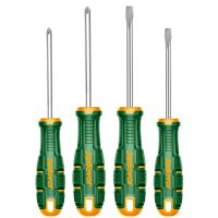 SET 4 DESTORNILLADORES JADEVER C/MANGO DE GOMA ANTIDESLIZANTE JDSSA404