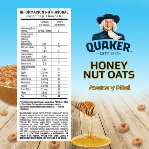 QUAKER CEREALES HONNEY NUT OATS 200 GR - Vista 3