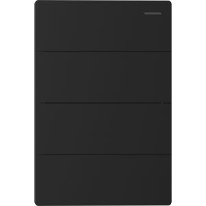 SET ARMADO TECLA MILAN NEGRO (4 PUNTO) 10A C/ BASTIDOR METALICO MACROLED