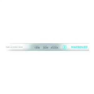 TUBO LED 18W T8 1.20 MTS VIDRIO MACROLED - Vista 4