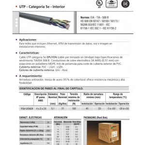 UTP INTERIOR CAT 5E EPUYEN INTERIOR X 305 MTS - Vista 2