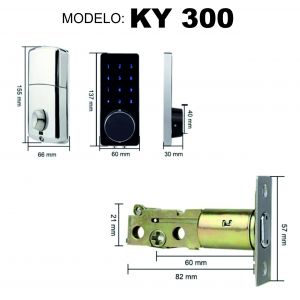 CERRADURA SMART DE TRABA DE ACERO + APP + CLAVE + LLAVE MECÁNICA PRONEXT - Vista 7