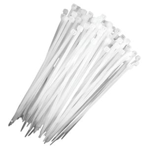 PRECINTOS 100 X 2.5MM BLANCO X 100 UNIDADES