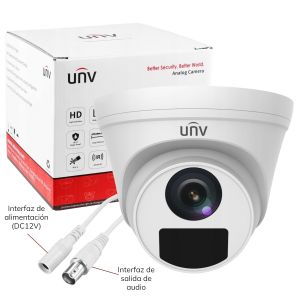 CAMARA DOMO ANALOGICA DOLPHIN 2 MPX LENTE FIJO 2.8MM UNIVIEW - Vista 4