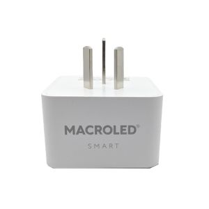 ENCHUFE TOMA INTELIGENTE SMART 10A ALEXA GOOGLE MACROLED BLANCO - Vista 2