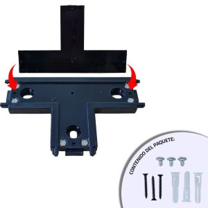 CONECTOR TIPO T PLANO PARA RIEL MAGNETICO SKYLINE NEGRO MACROLED DC48V - Vista 2