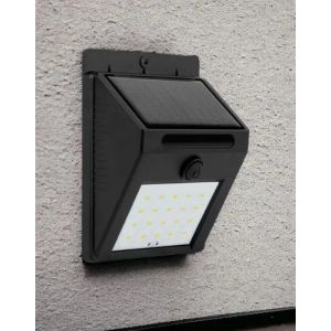 REFLECTOR SOLAR 4W APLIQUE EXTERIOR IP65 INTEMPERIE BATERIA NEGRO BLANCO FRíO - Vista 3