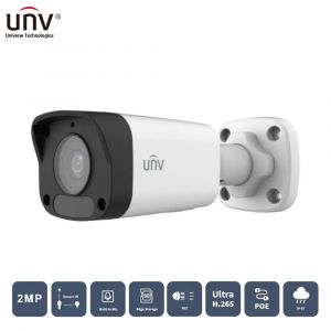 CÁMARA IP EASY TIPO BULLET 2MPX LENTE FIJO 2.8MM IP67 IR 30M UNIVIEW - Vista 2