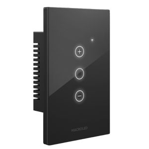 LLAVE LUZ PARED INTERRUPTOR DIMERIZABLE WIFI TOUCH SMART 1 CANAL 3A MACROLED ROMA - Vista 7
