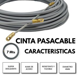CINTA PASACABLE C/ACERO DE 7 MTS EXULTT - Vista 2