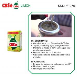 PAQUETE YERBA CBSE LIMON 500 GR - Vista 3