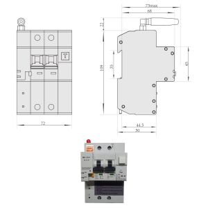 LLAVE TERMICA Y DISYUNTOR 2X10A WIFI SMART DOMOTICA - Vista 7