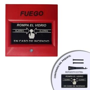 ALARMA DE INCENDIO CON SIRENA PARA INTERIOR Y PULSADOR - Vista 4