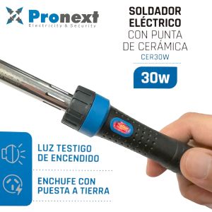 SOLDADOR 30W CON PUNTA CERAMICA PRONEXT - Vista 4