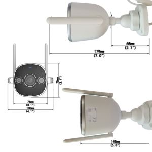 CÁMARA WI-FI TIPO BULLET PARA EXTERIORES HD DE 3 MP UNIVIEW - Vista 5