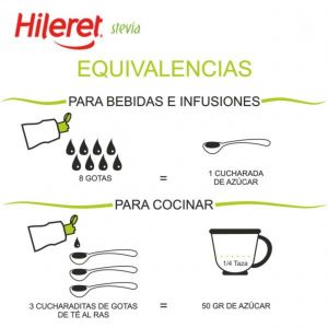 EDULCORANTE HILERET STEVIA FORTE LIQUIDO 200 ML X 9 UNIDADES - Vista 3