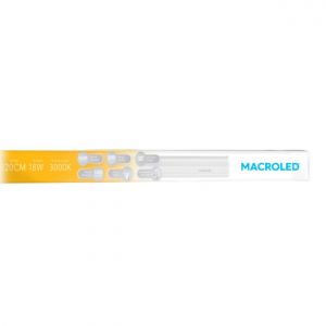 LISTON LED 18W 120 CM T5 PVC C/TECLA 220V IP20 MACROLED - Vista 2