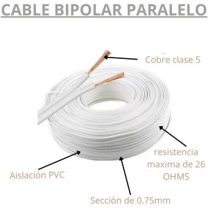 CABLE BIPOLAR 0.75 MM X 100 METROS EPUYEN - Vista 5