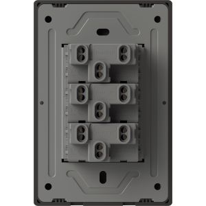 SET ARMADO TECLA MILAN GRIS (3 PUNTO) 10A C/ BASTIDOR METALICO MACROLED - Vista 1