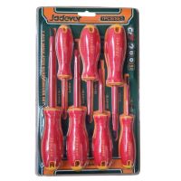 KIT JUEGO 7 DESTORNILLADORES AISLADOS 1000V 3 PLANOS + 3 PHILLIPS JADEVER