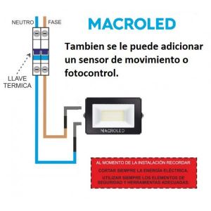 REFLECTOR LED SMD 10W IP65 ECO MACROLED - Vista 6