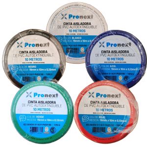 CINTA AISLADORA 10M 0.13MM*19MM PRONEXT - Vista 6