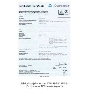 LLAVE TERMICA TRIPOLAR 3X32A 6KA CURVA C CHINT - Vista 5