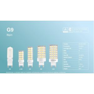 LAMPARA BIPIN OPAL 5W G9  220V MACROLED - Vista 6