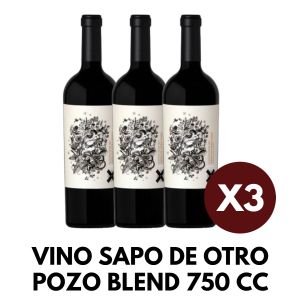 VINO SAPO DE OTRO POZO BLEND 750 CC X 3 BOTELLAS - Vista 1