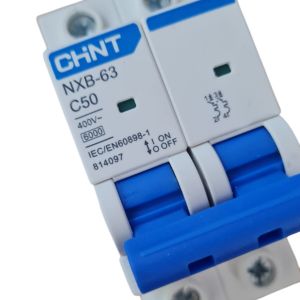 LLAVE TERMICA BIPOLAR 2X50A 6KA CURVA C CHINT - Vista 5