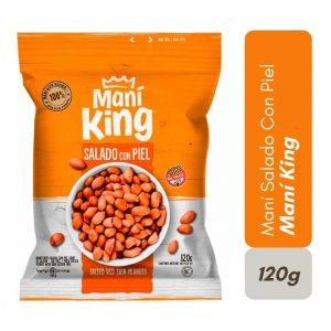 MANI FRITO SALADO MANI KING CON PIEL 120 GR - Vista 2