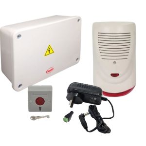 ALARMA CON SIRENA Y BOTON DE PANICO CON LUZ