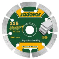 DISCO DE CORTE DIAMANTADO SEGMENTADO 115MM JADEVER JDDC1K02 COLOR VERDE OSCURO