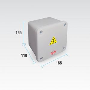 CAJA DE PASO ESTANCA IP65 EXTERIOR 165 X 165 X 110 MM - Vista 3