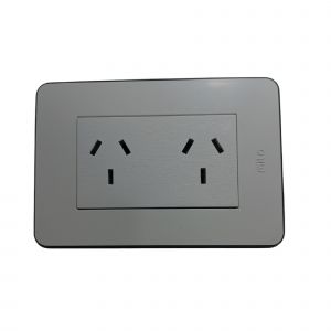 BASTIDOR JELUZ VERONA MITO COMPLETO TOMA DOBLE PUENTEADO BL/NG