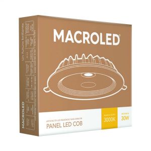 PANEL DE LED CIRCULAR P/EMBUTIR 30W MACROLED - Vista 2