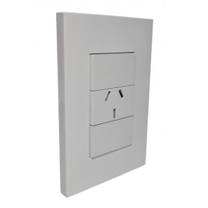 LLAVE ARMADA TOMA 10A JELUZ PLATINUM BLANCO - Vista 1