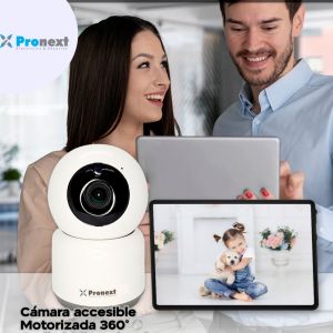 CAMARA DE SEGURIDAD IP SMART CON MOVIMIENTO Y MICROFONO 2MP FHD COLOR BLANCO PRONEXT - Vista 8