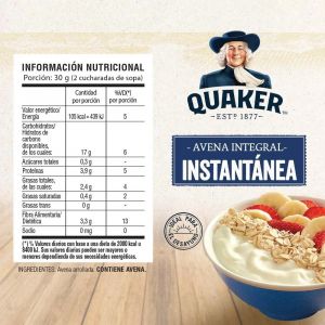 QUAKER AVENA INSTANTANEA 380 GR - Vista 3