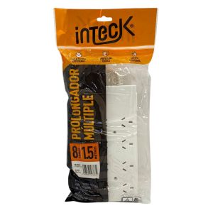 PROLONGADOR MULTIPLE 8 TOMAS BLANCO 1,5 MTS DE CABLE 3X0,75MM C/ PROTECTOR TERMICO - Vista 5