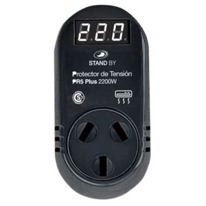 PROTECTOR DE TENSION AIRE ACONDICIONADO 2200W C/VOLTíMETRO STAND BY