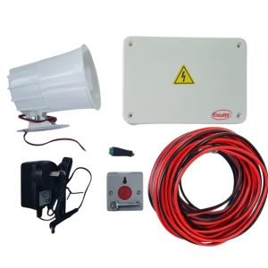 ALARMA SIRENA CON PULSADOR DE PANICO