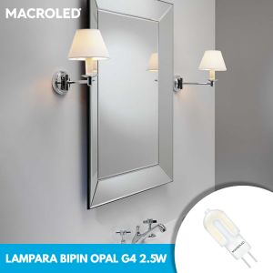 LAMPARA BIPIN OPAL G4 2.5W 220V MACROLED - Vista 9