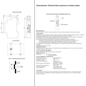 TIMER MECANICO PROGRAMABLE PARA RIEL DIN PRONEXT - Vista 3