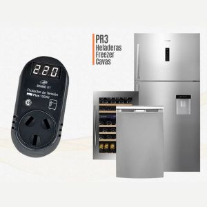 PROTECTOR DE TENSION 1500W HELADERA C/VOLTIMETRO STAND BY - Vista 3