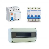 COMBO DISYUNTOR TETRAPOLAR 4X25 + TéRMICA TRIFASICO INDUSTRIAL 4X16 + TABLERO