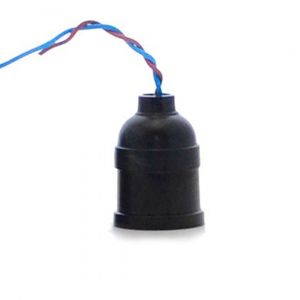 PORTALAMPARA E27 PLASTICO 2 PIEZAS NEGRO C/ CHICOTE STAR BOX - Vista 1