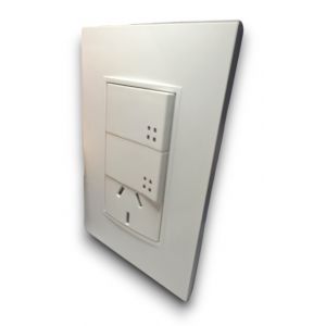 SET ARMADO 2 PUNTOS Y TOMA 10A BLANCO PLEIN EXULTT - Vista 1