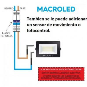 REFLECTOR LED SMD 100W IP65 ECO MACROLED - Vista 6