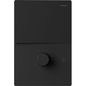 SET ARMADO TECLA Y DIMMER PARA VENTILADOR MILAN NEGRO MACROLED (1 PUNTO Y DIMMER) 10A C/ BASTIDOR METALICO